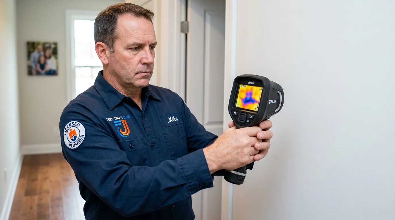 Thermal imaging leak detection by Johns Plumbing LLC in Nixa